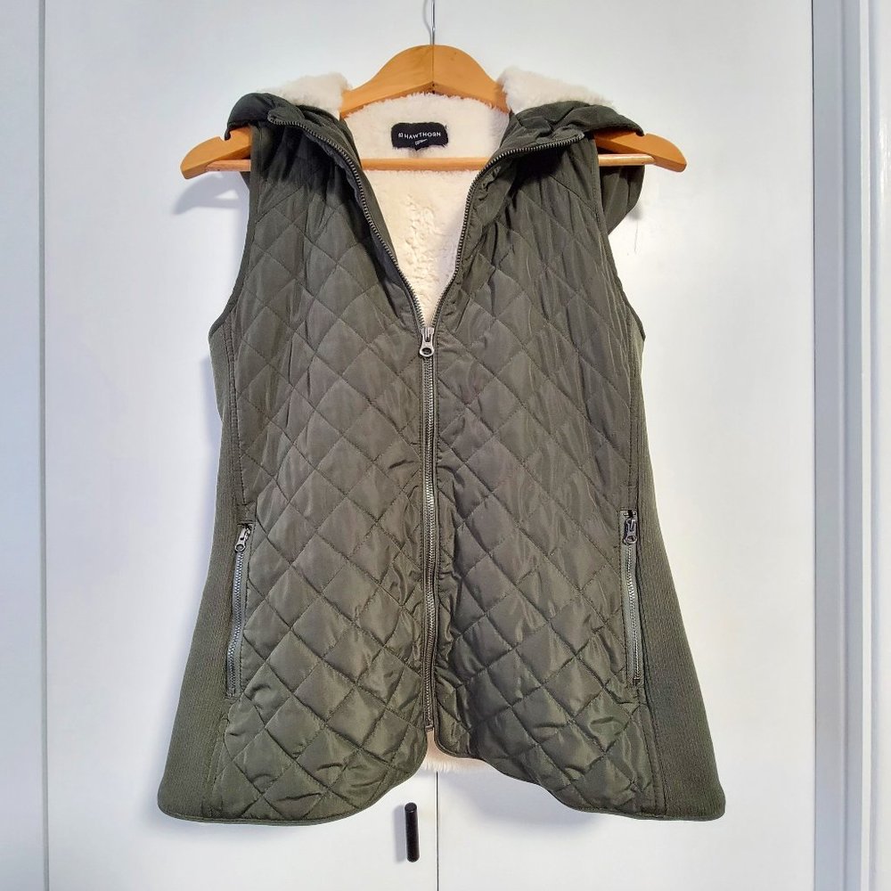 Warm Fleece Hooded Vest